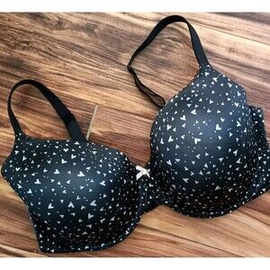 Victoria's Secret Bra Sz 38 DDD Body By Victoria Full Coverage Underwired Hearts